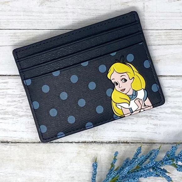 Kate Spade Disney X New York Alice Card Holder Wallet wlr00613 - Picture 1 of 5